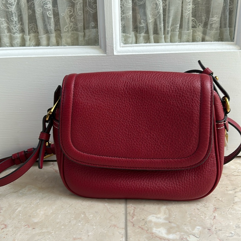 J. Crew Signet Leather Crossbody Bag NWOT